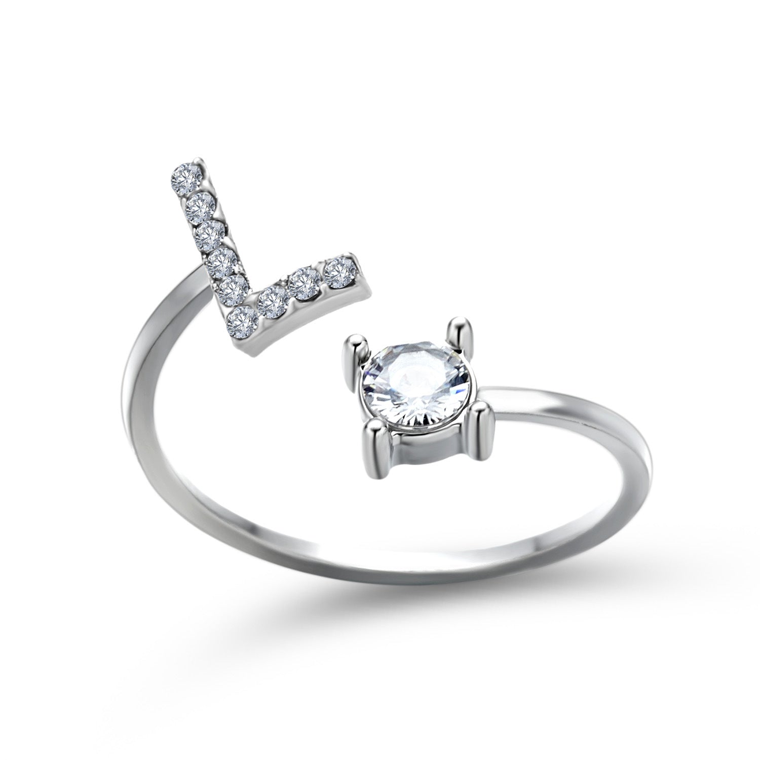 New Design Adjustable 26 Initial Letter Ring Fashion Jewelry For Women Simple Elegant Jewelry New Design Adjustable 26 Initial Letter Ring Fashion Jewelry For Women Simple Elegant Jewelry